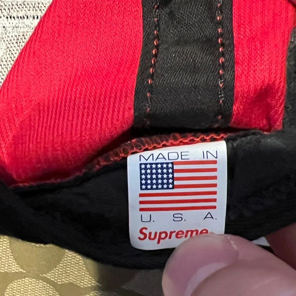 SUPREME X CHAMPION SNAPBACK RED - Picture 6 of 8